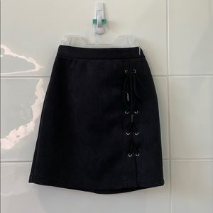 Suede fashionnova skirt